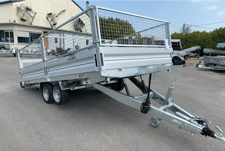 Remorque Plateau roues dessous 32660 - PTAC 3500 kg - LIDER