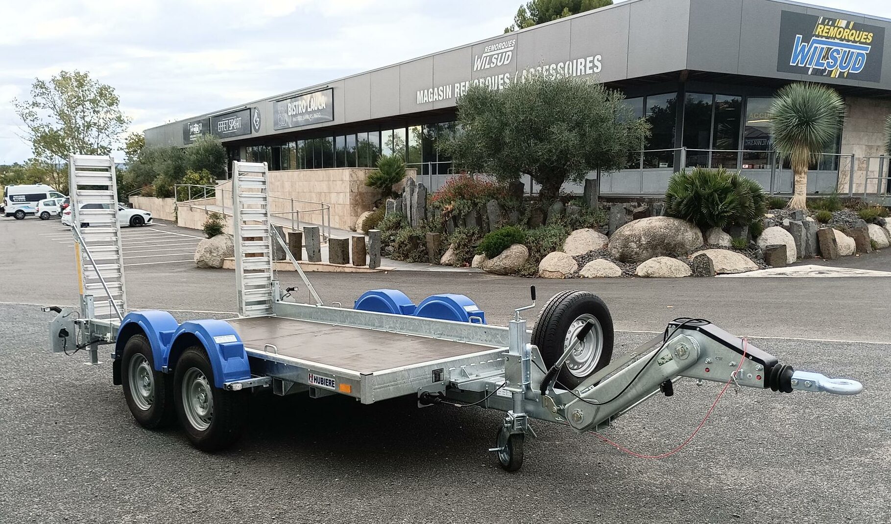 Porte engin hubiere 3500kg / timon réglable