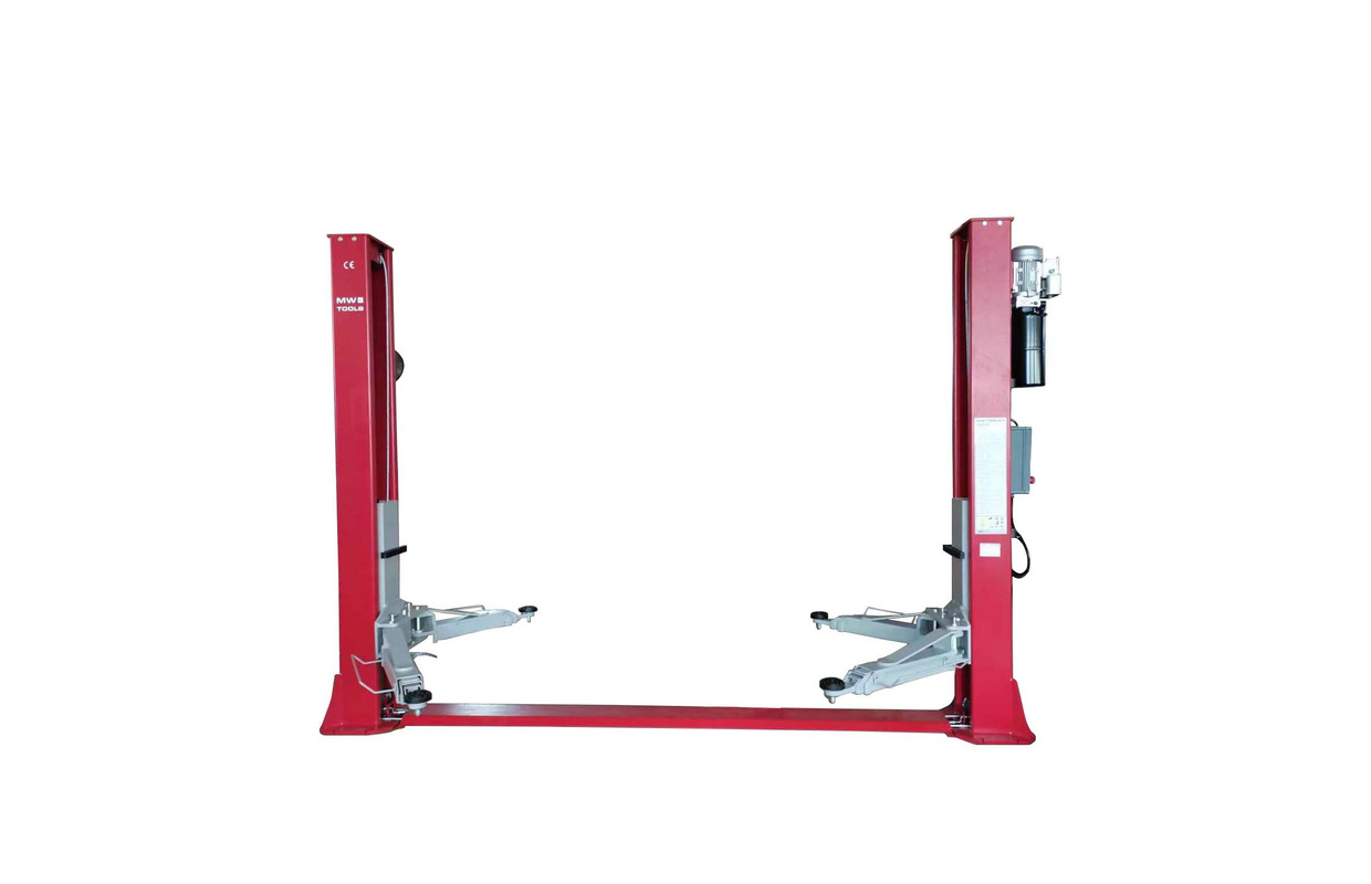 Pont élévateur à 2 colonnes large 5.5T 230V déverrouillage automatique MW Tools